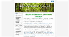 Desktop Screenshot of likutei-moharan-explained.com