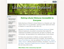 Tablet Screenshot of likutei-moharan-explained.com
